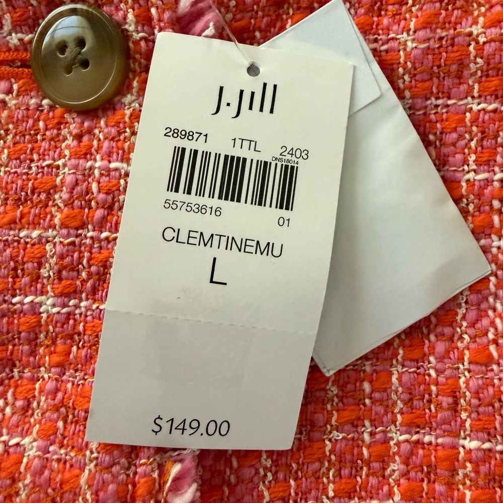 J. Jill Pink Textured Tweed Blazer - Picture 14 of 16